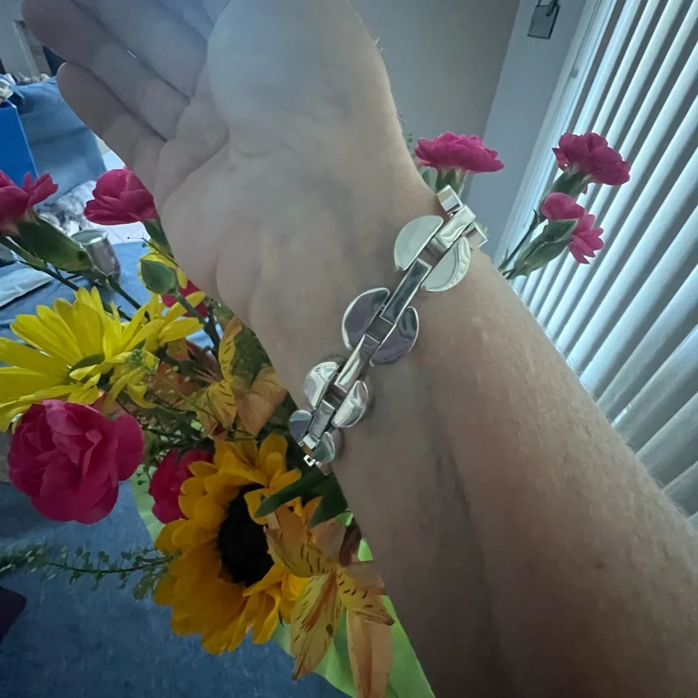 Silver Chunky Chain Link Bracelet  NWT